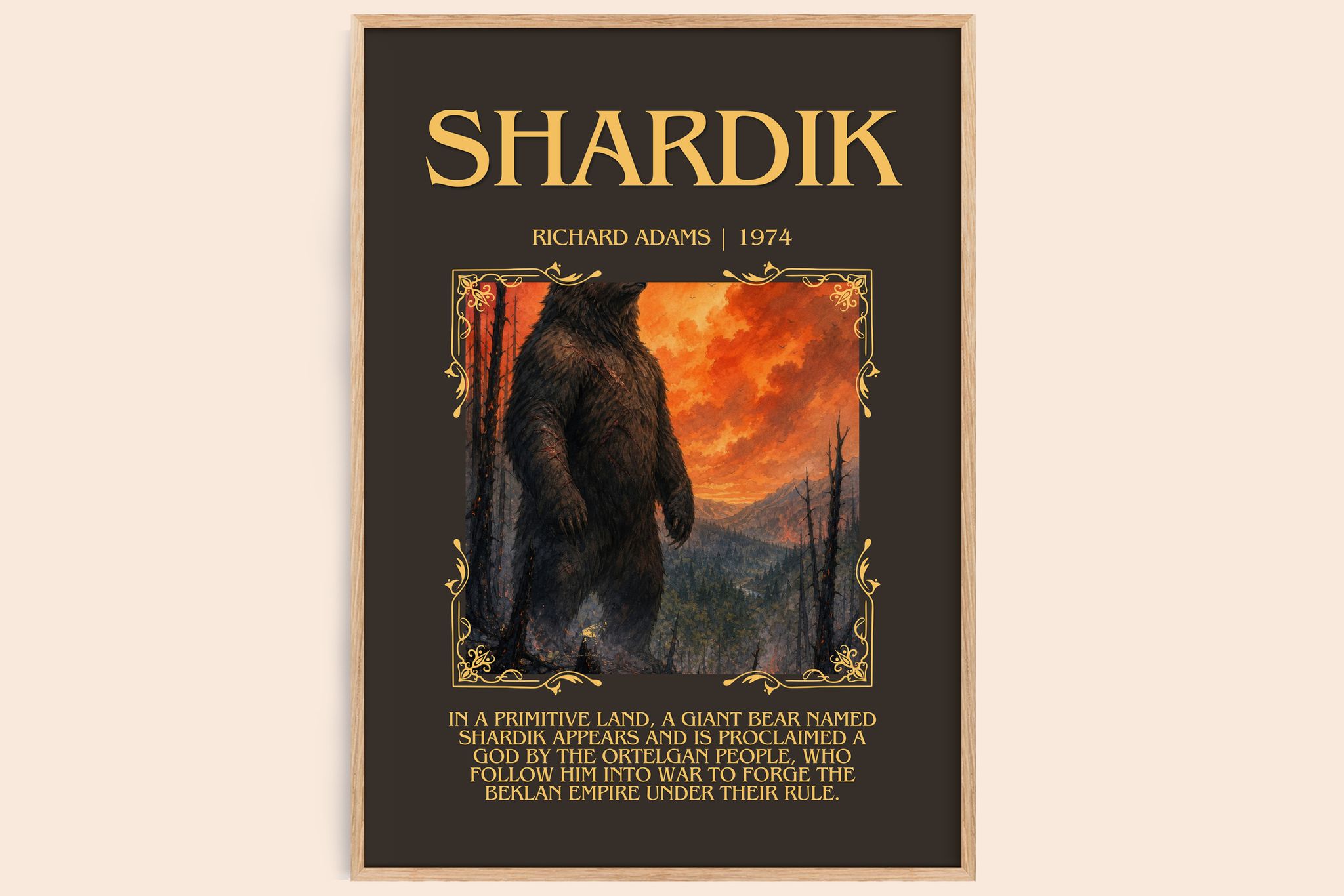 Shardik Minimalist Book Poster by Richard Adams