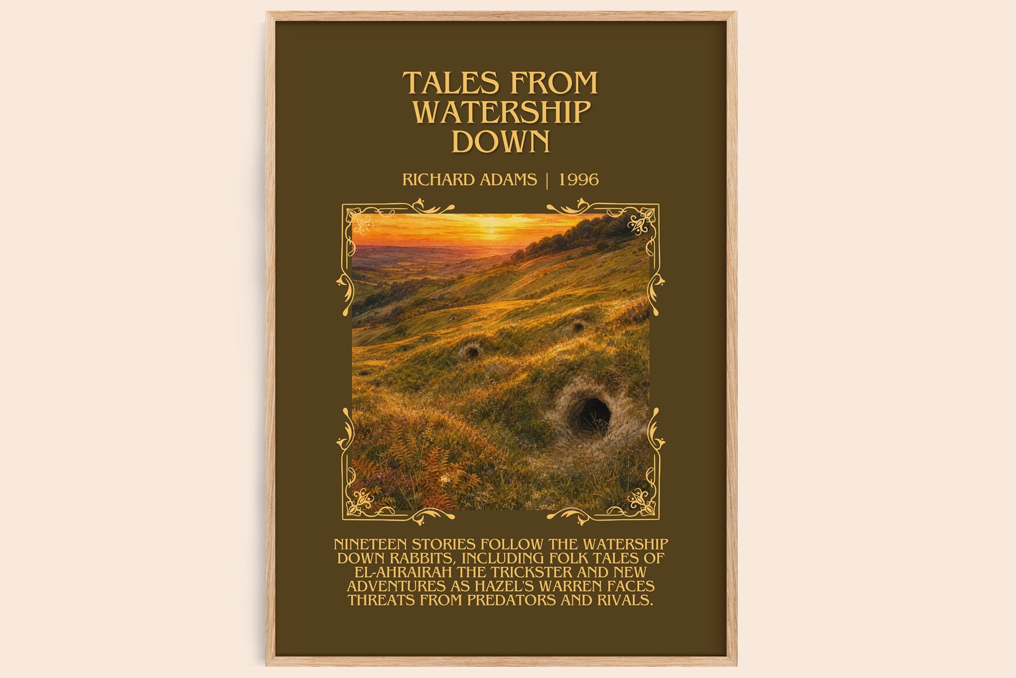 Tales From Watership Down Minimalist Book Poster by Richard Adams
