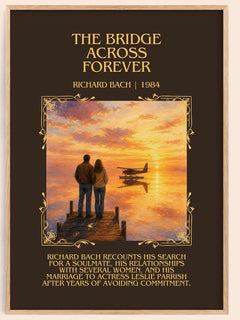 The Bridge Across Forever Minimalist Book Poster by Richard Bach – image 1