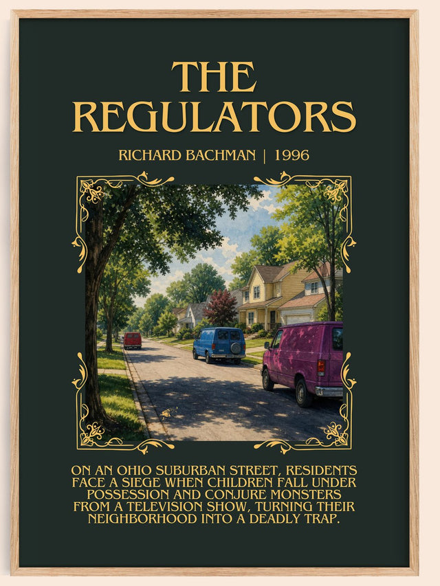 The Regulators Minimalist Book Poster by Richard Bachman