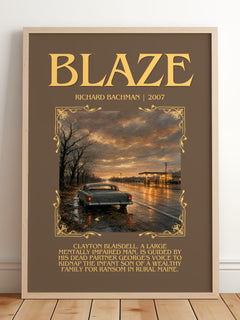 Blaze Minimalist Book Poster by Richard Bachman – image 2