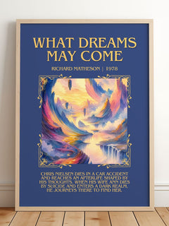 What Dreams May Come Minimalist Book Poster by Richard Matheson – image 2