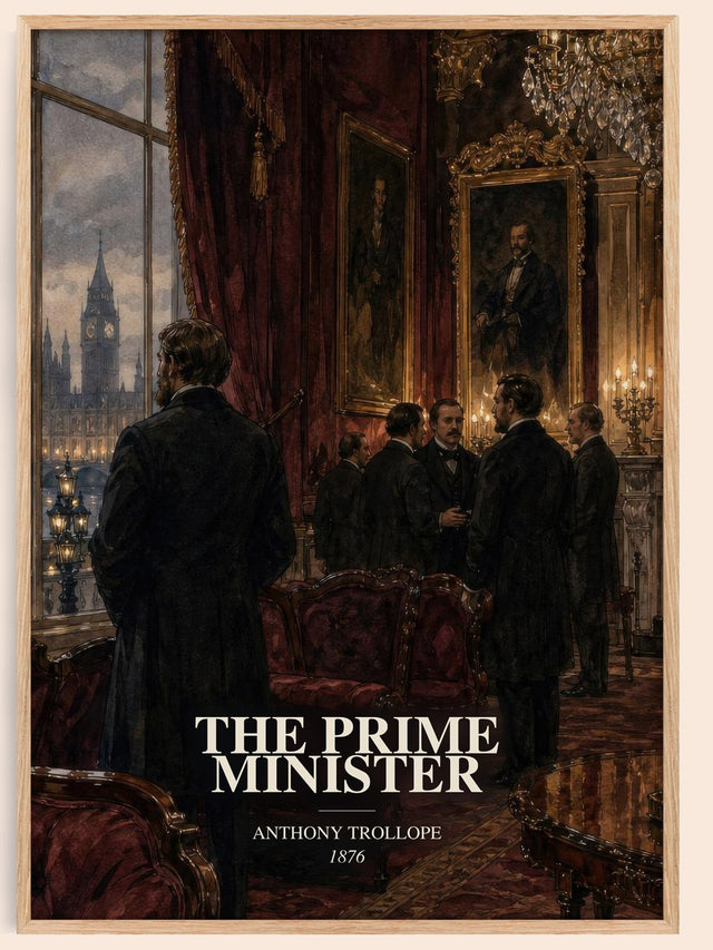 The Prime Minister Book Watercolour Illustration by Anthony Trollope