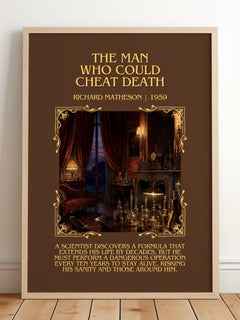 Man Who Could Cheat Death Minimalist Book Poster by Richard Matheson – image 2