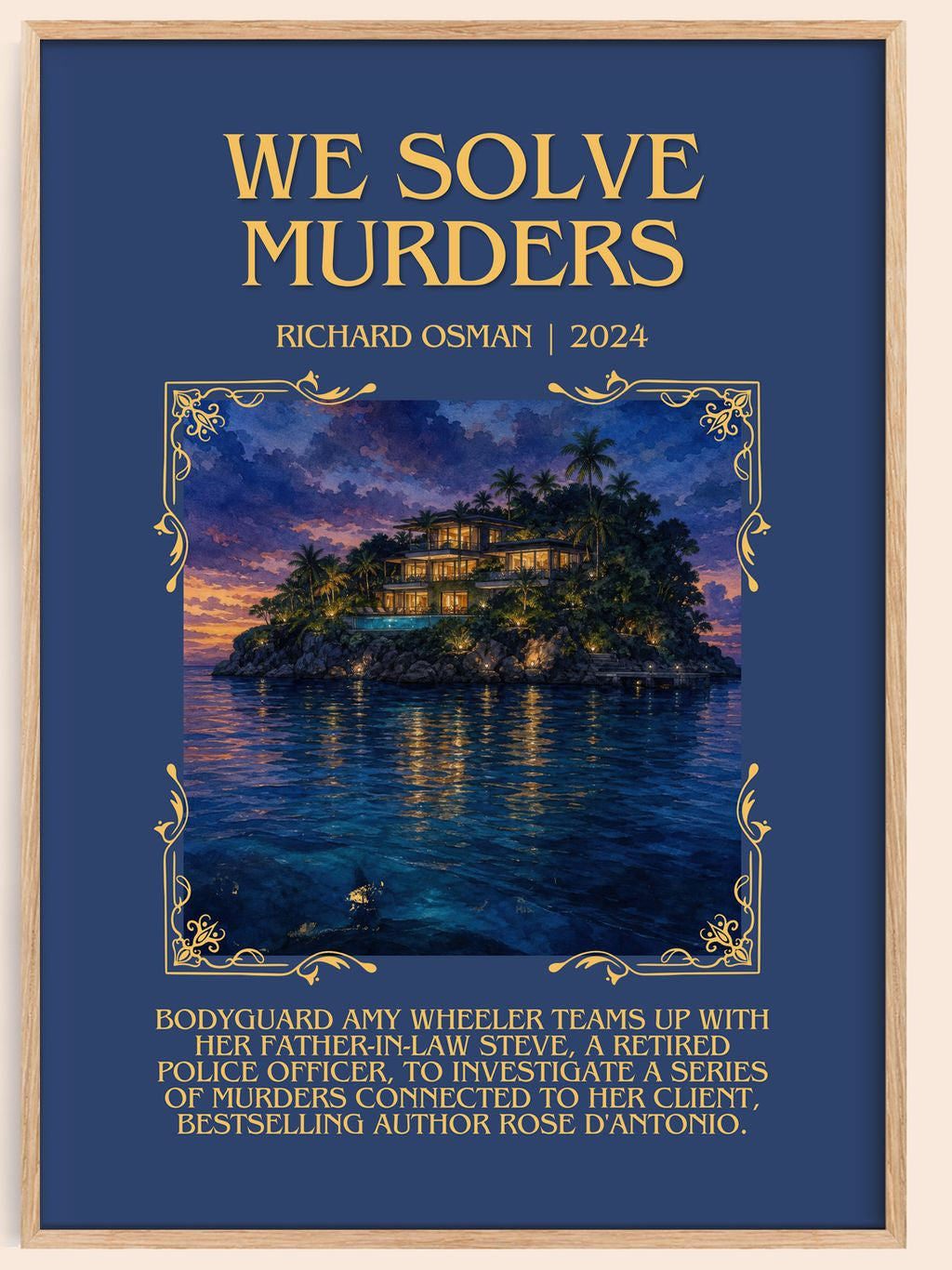 We Solve Murders Minimalist Book Poster by Richard Osman – book poster