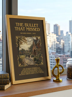 The Bullet That Missed Minimalist Book Poster by Richard Osman – image 3