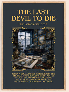 The Last Devil To Die Minimalist Book Poster by Richard Osman – image 1