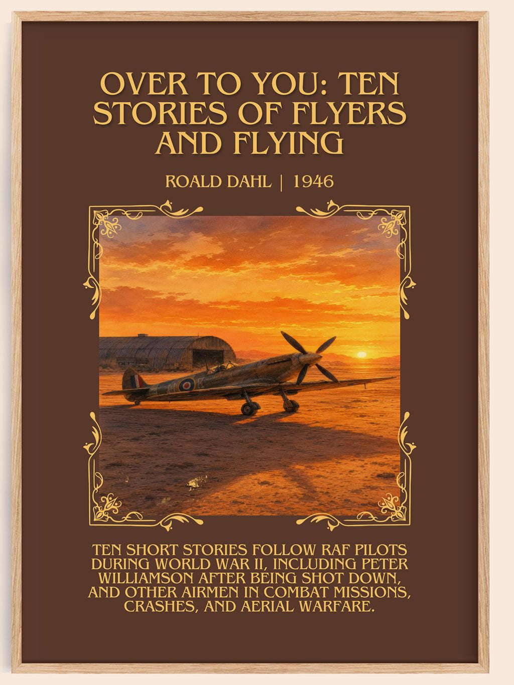 Over To You: Ten Stories Of Flyers And Flying Minimalist Book Poster – book poster