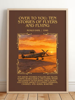 Over To You: Ten Stories Of Flyers And Flying Minimalist Book Poster – image 2