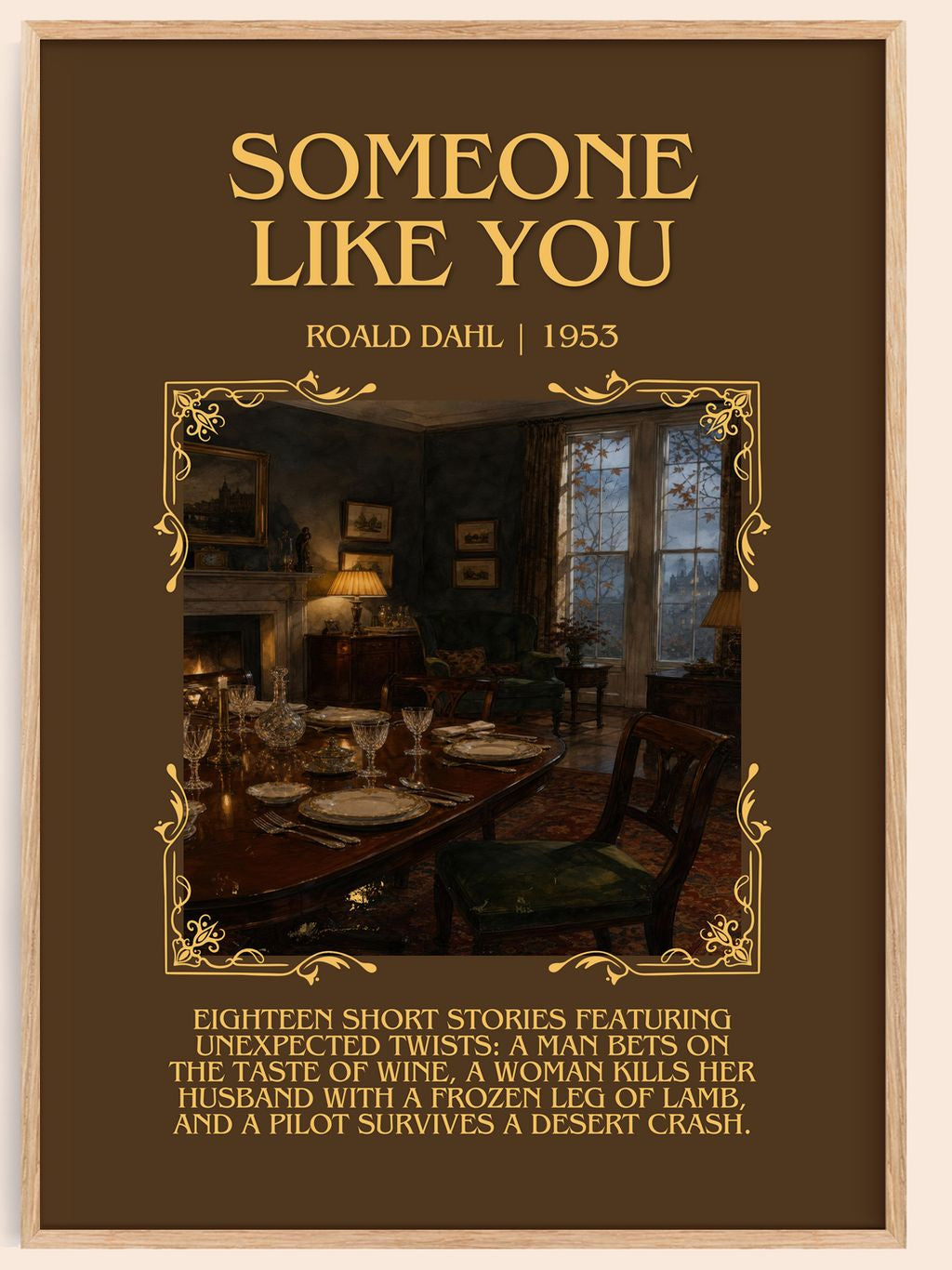 Someone Like You Minimalist Book Poster by Roald Dahl – book poster