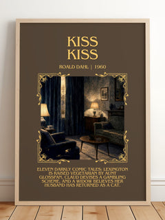 Kiss Kiss Minimalist Book Poster by Roald Dahl – image 2