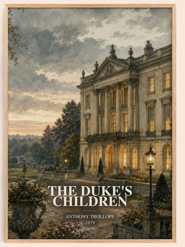 The Duke'S Children Book Watercolour Illustration by Anthony Trollope