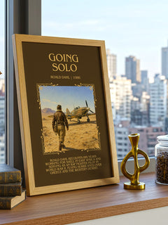Going Solo Minimalist Book Poster by Roald Dahl – image 3
