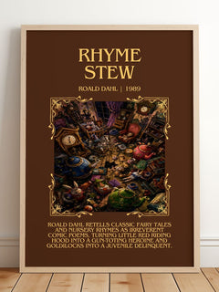 Rhyme Stew Minimalist Book Poster by Roald Dahl – image 2