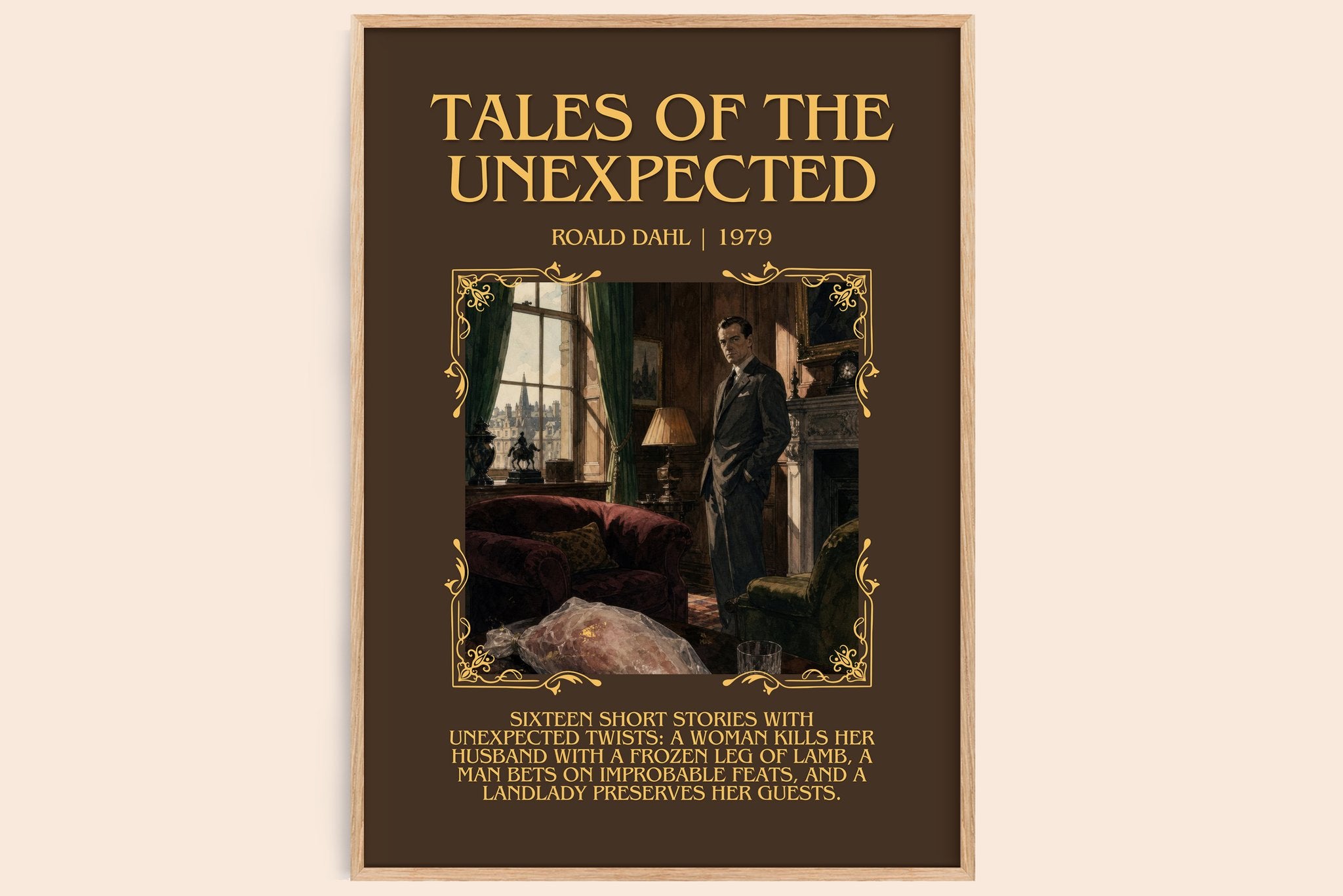 Tales Of The Unexpected Minimalist Book Poster by Roald Dahl