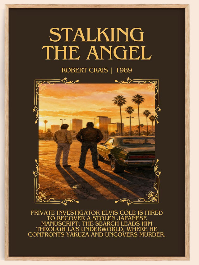 Stalking The Angel Minimalist Book Poster by Robert Crais