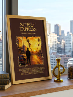 Sunset Express Minimalist Book Poster by Robert Crais – image 3