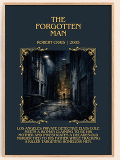 The Forgotten Man Minimalist Book Poster by Robert Crais – image 1