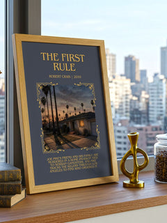The First Rule Minimalist Book Poster by Robert Crais – image 3
