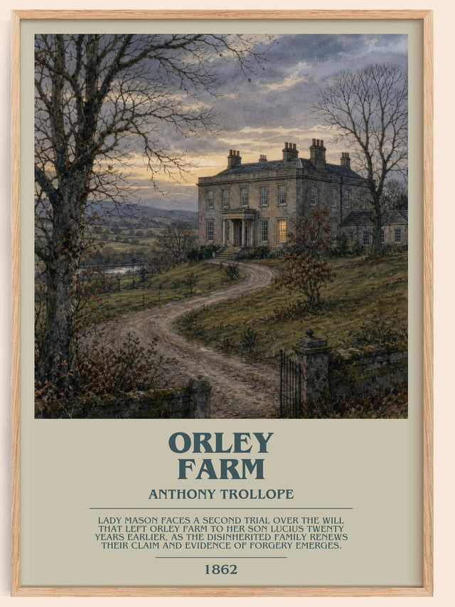 Orley Farm Bookish Wall Art by Anthony Trollope