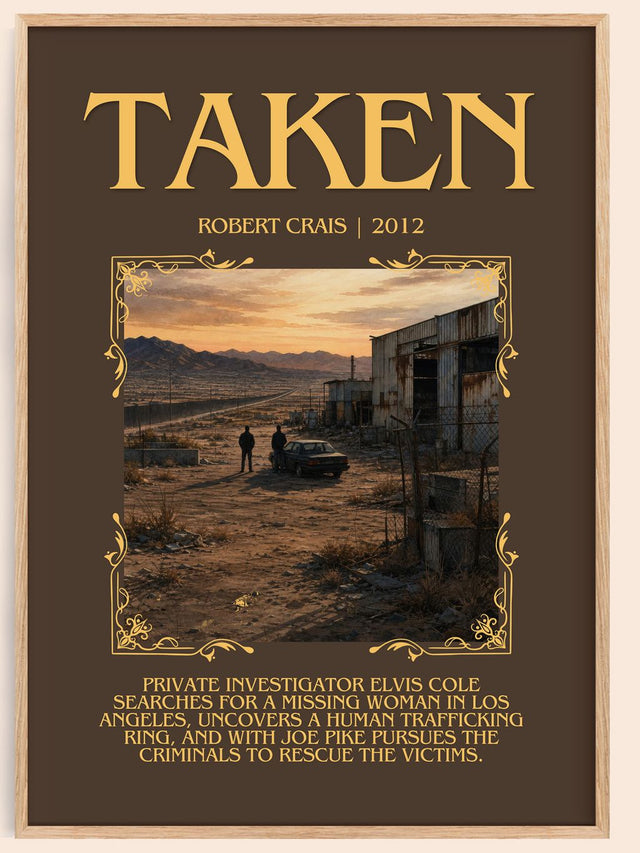 Taken Minimalist Book Poster by Robert Crais