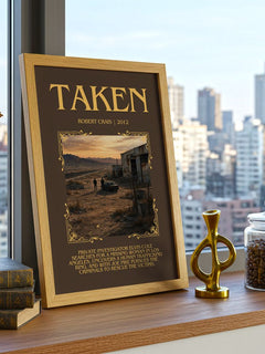 Taken Minimalist Book Poster by Robert Crais – image 3