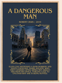 A Dangerous Man Minimalist Book Poster by Robert Crais – image 1