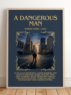 A Dangerous Man Minimalist Book Poster by Robert Crais – image 2