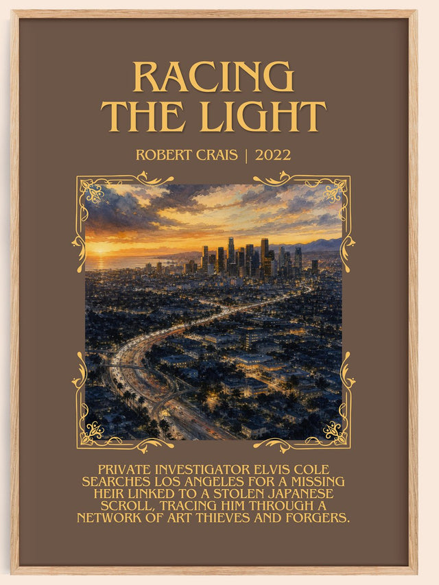 Racing The Light Minimalist Book Poster by Robert Crais