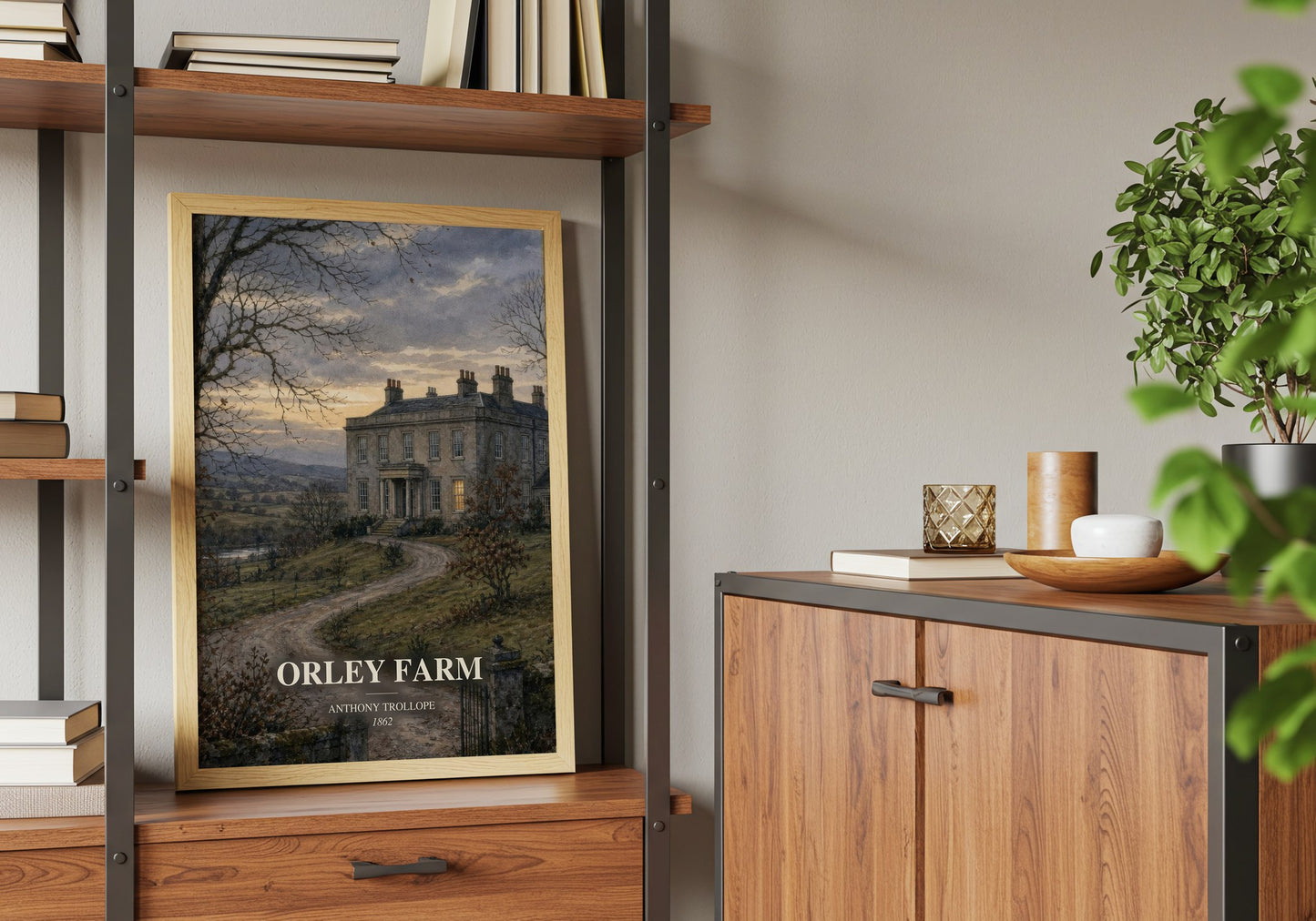 Orley Farm book watercolour illustration paper finish options – matte satin gloss