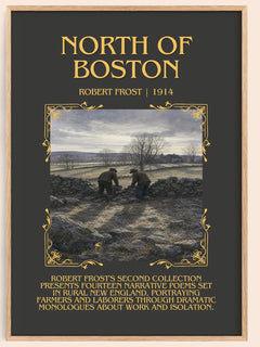 North Of Boston Minimalist Book Poster by Robert Frost – image 1