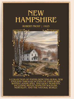 New Hampshire Minimalist Book Poster by Robert Frost – image 1