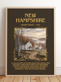 New Hampshire Minimalist Book Poster by Robert Frost – image 2