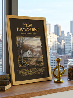 New Hampshire Minimalist Book Poster by Robert Frost – image 3