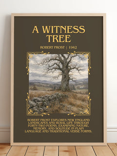 A Witness Tree Minimalist Book Poster by Robert Frost – image 2