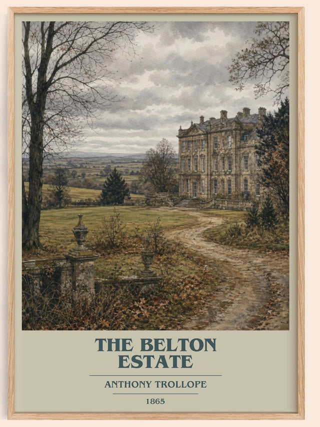 The Belton Estate Book Cover Poster by Anthony Trollope