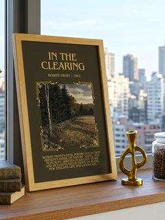 In The Clearing Minimalist Book Poster by Robert Frost – image 3