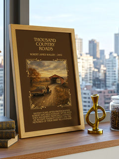 Thousand Country Roads Minimalist Book Poster by Robert James Waller – image 3