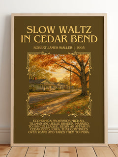 Slow Waltz In Cedar Bend Minimalist Book Poster by Robert James Waller – image 2