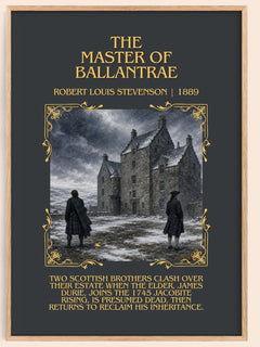 Master Of Ballantrae Minimalist Book Poster by Robert Louis Stevenson – image 1