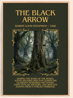 The Black Arrow Minimalist Book Poster by Robert Louis Stevenson – image 1