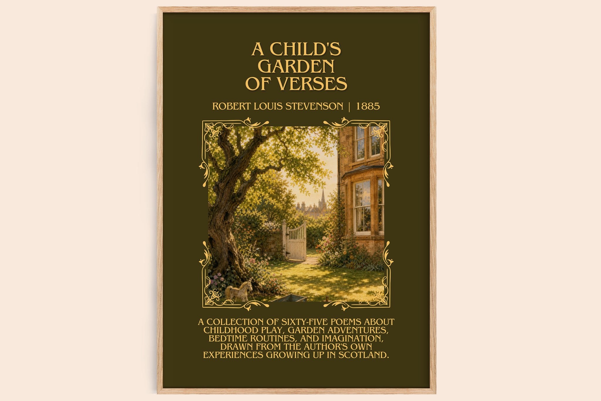 Child's Garden Of Verses Minimalist Book Poster by R. Stevenson