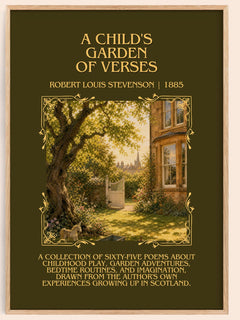 Child'S Garden Of Verses Minimalist Book Poster by R. Stevenson – image 1