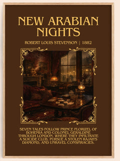 New Arabian Nights Minimalist Book Poster by Robert Louis Stevenson – image 1