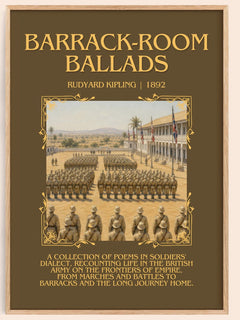 Barrack-Room Ballads Minimalist Book Poster by Rudyard Kipling – image 1