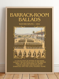 Barrack-Room Ballads Minimalist Book Poster by Rudyard Kipling – image 2