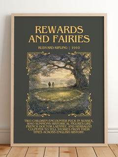 Rewards And Fairies Minimalist Book Poster by Rudyard Kipling – image 2