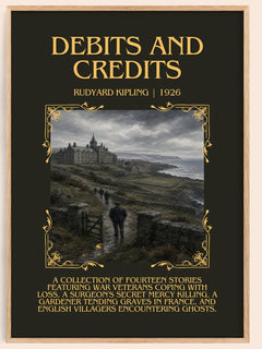 Debits And Credits Minimalist Book Poster by Rudyard Kipling – image 1
