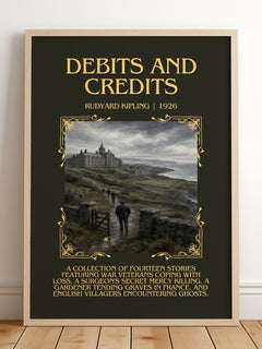 Debits And Credits Minimalist Book Poster by Rudyard Kipling – image 2