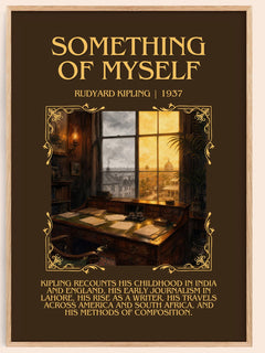 Something Of Myself Minimalist Book Poster by Rudyard Kipling – image 1